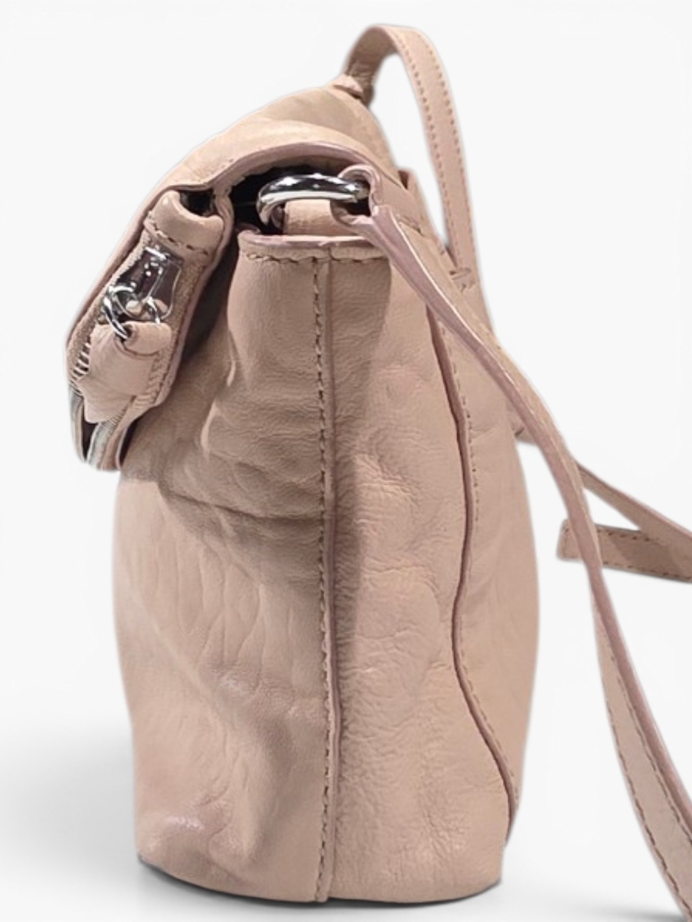 Vince Camuto Blush Pink Pebbled Leather Envelope Crossbody EXCELLENT Condition. - Picture 3 of 12